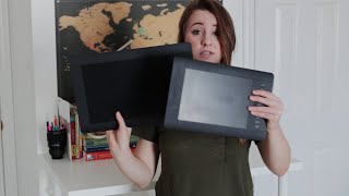 Wacom Tablet Small Intuos Pro VS Medium Intuos5  Which One To Get  Size Comparison [upl. by Nanfa]