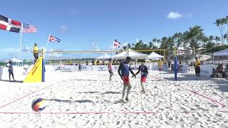 DOM VS CUB 2sed voleibol de playa Norceca 2024 [upl. by Kronfeld]