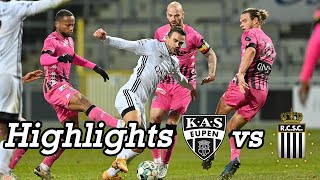 Highlights Matchday 14 KAS Eupen vs Sporting Charleroi 31 [upl. by Francoise205]