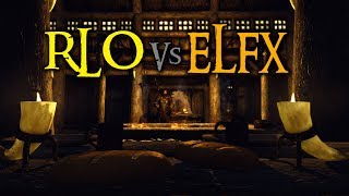 Skyrim Mod Comparison  Realistic Lighting Overhaul Vs Enhanced Lights and FX [upl. by Melia776]