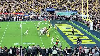 2024 Rose Bowl Final Play Michigan Vs Alabama view from Section 6 [upl. by Linders556]