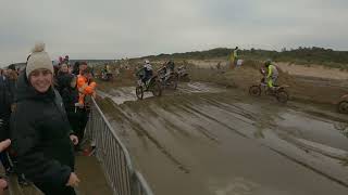 Weston Beach Race 2024 full startcarnage stuck bikes crowd hero’s [upl. by Irtak791]