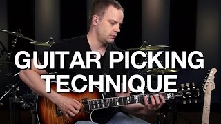 Basic Guitar Picking Technique  Lead Guitar Lesson 2 [upl. by Cianca]