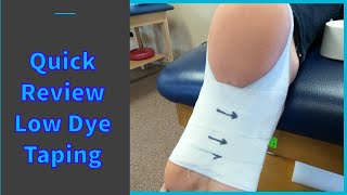 Quick review of Low Dye Taping for plantar heel pain [upl. by Kiefer]