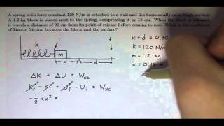 Conservation of Energy  Problem 1 [upl. by Colt195]