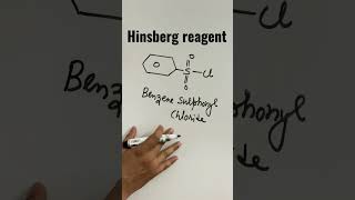 Hinsberg Reagent  amines short organics [upl. by Hnad710]