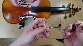 Violin Soundpost Setting [upl. by Ermine]