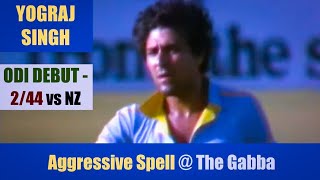 YOGRAJ SINGH  ODI DEBUT 244 Brisbane  7th Match  IND vs NZ  Benson amp Hedges World Series 1980 [upl. by Veats691]