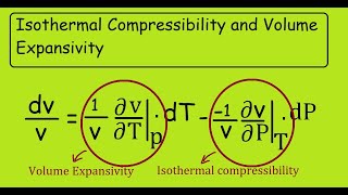 Isothermal Compressibility and Volume Expansivity [upl. by Adaynek]