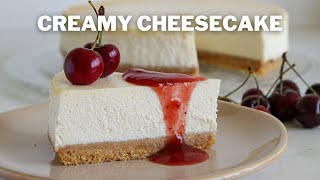 Classic Cheesecake Recipe  Light and Creamy Cheesecake [upl. by Akisey58]