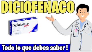 DICLOFENAC para que sirve DOSIS dolor INFLAMACION  EFECTOS SECUNDARIOS diclofenaco [upl. by Ellinnet288]