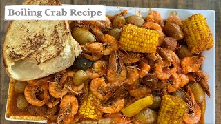 The Whole Shabang Boiling Crab Recipe  Simple Boiling Crab at Home Recipe  Shrimp Recipe [upl. by Amian121]