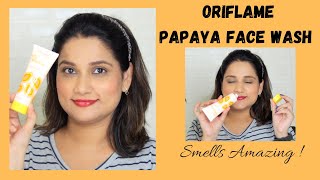 NEW Oriflame ESSENTIALS Face Cleanser Papaya Review amp Demo  Smells Amazing [upl. by Vigor]