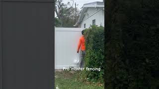 floridafencing fencingcontractor shorts shortvideo stpetersburg [upl. by Reinert106]