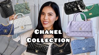 Updated Chanel Handbag Collection 2023 16 Handbags [upl. by Nwahshar]