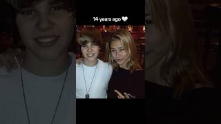 Justin Bieber And Hailey Bieber 14 Years Ago And Now 😍🫶🏼 shorts viral [upl. by Kazmirci149]