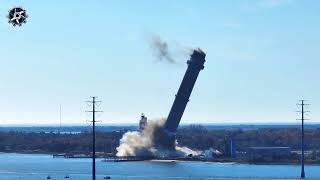 Demolition of the Iconic Beesleys Point Tower Landmark Construction Deconstruction [upl. by Melnick]