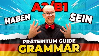 “haben” and “sein” in the Past Tense Präteritum Guide  A2B1 German Grammar [upl. by Nyrmac487]