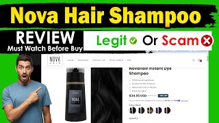 Nova Hair Instant Dye Shampoo Review  nova hair shampoo scam Must Watch [upl. by Rednave425]