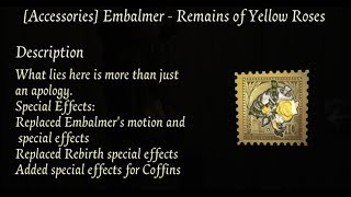 Remains of Yellow Roses  Embalmers acs  Identity V [upl. by Krein]