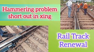 Rail track renewal due to Hammering in xing xing rail track [upl. by Elwee]