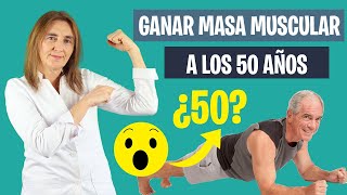 Cómo GANAR MASA MUSCULAR a los 50 AÑOS  Dieta ganar masa muscular a los 50  Nutrición deportiva [upl. by Galligan]