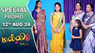 Malli Serial  Special Promo  12th Aug 24  Nikitha  Vijay  Saregama TV Shows Tamil [upl. by Annehsat]