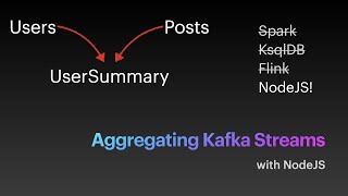 Aggregating Kafka Streams with NodeJS [upl. by Demb]