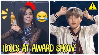 Funny Kpop Idols Being Extra At Award Show [upl. by Zoellick331]