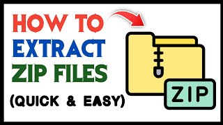 How to Extract ZIP Files on PC  How to Unzip a File [upl. by Ardnuahc]