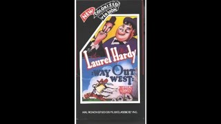 Opening to Laurel amp Hardy Way Out West 1987 VHS Redone in 60fps [upl. by Celie966]