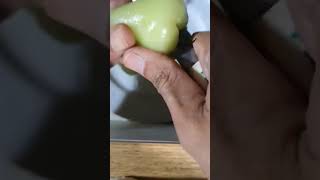 GREEN MACOPA LETS EAT green makopa macopa fruit satisfying shortsfeed shorts asmr [upl. by Eirek]