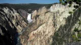 UShaped Valley Lower Falls Yellowstone [upl. by Anitak]