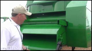 One Pass Corn Cob Collection System Behind John Deere Combines [upl. by Alekahs]