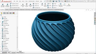 Surface Modeling  SolidWorks Tutorial [upl. by Howlend546]