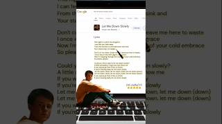 👀Let Me Down Slowly Google Search Lyrics Video✍️Alec Benjamin✍️englishsongs shorts [upl. by Bibi787]