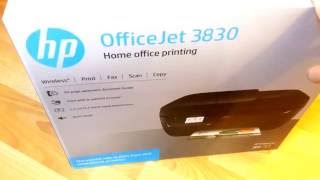 HP OfficeJet 3830 UNBOXING and SET UP P1 [upl. by Murial76]