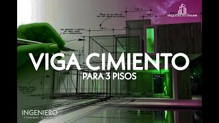 Viga Cimiento para 3 pisos [upl. by Lamonica431]