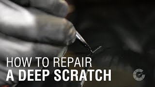 How To Repair a Deep Scratch  Autoblog Details [upl. by Manuela]