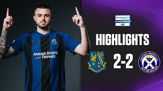 Late late equaliser 🤯  Armagh City 22 Limavady United  playrfitchamp [upl. by Imoyaba]