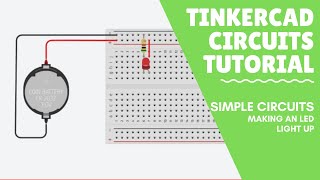 Tinkercad Circuits Tutorial  Making a Simple LED [upl. by Aisiram]