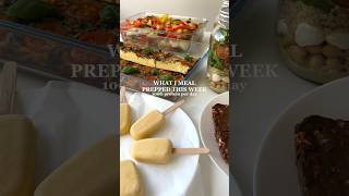 Healthy amp Highprotein Meal Prep  100G protein  Link to recipes⬆️ mealprep highprotein [upl. by Aerdnwahs]