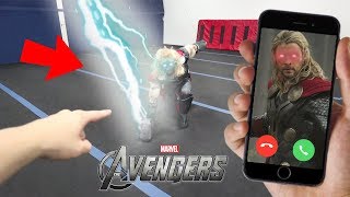 CALLING THOR ON FACETIME AT 3 AM HE ATTACKED US THOR FROM AVENGERS [upl. by Eicul]