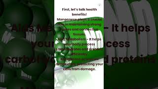 Ep 13 Manganese  Health Benefits Food Sources Deficiency Explained ytviral facts wellness [upl. by Moe]