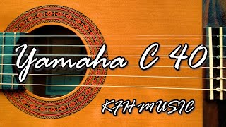 Yamaha C40  How To Set Up Action  Review amp Test  Beginners Classical Guitar Review  KFH MUSIC [upl. by Ynos]