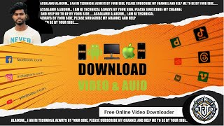 How to download any web sited video with any device  How to download for free video and audio 4k [upl. by Arahat]