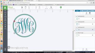 How to Make a Monogram with Cricut Explore [upl. by Davis]