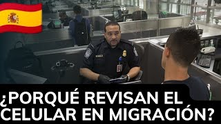 😱📱así REVISAN TU CELULAR EN MIGRACIÓN ESPAÑA 2023🇪🇸 [upl. by Tory]