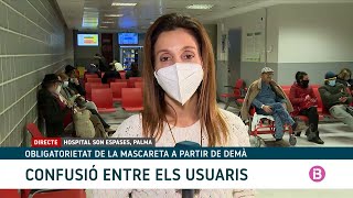 La mascarilla será obligatoria en los centros sanitarios de Baleares desde mañana 10012024 [upl. by Ennasil727]