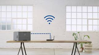 How to Connect and Setup a Brother Wireless Wi Fi Printer [upl. by Gwendolen]